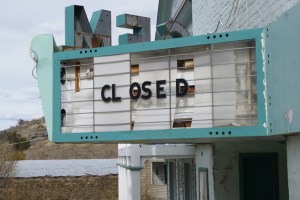 marquee closed theater