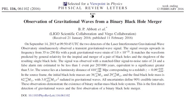 LIGO PRL paper front page author