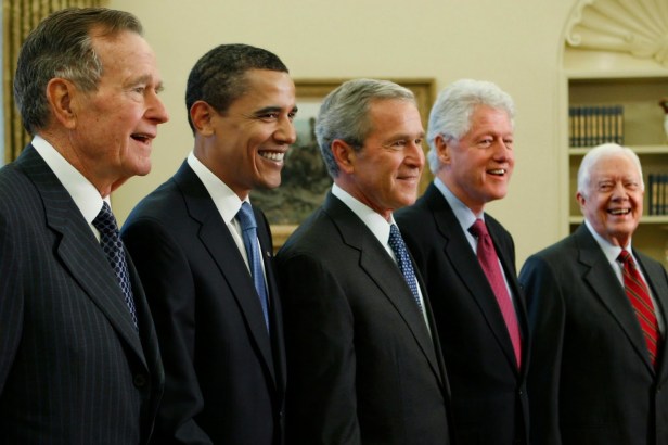 Presidents Carter Clinton Bush Obama